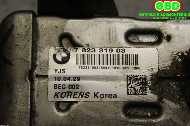 EGR-kjøler til Mini One/Cooper 2007-2014 (R55-57) (R55-57) (MINI|11 71 7 823 319||7823319)