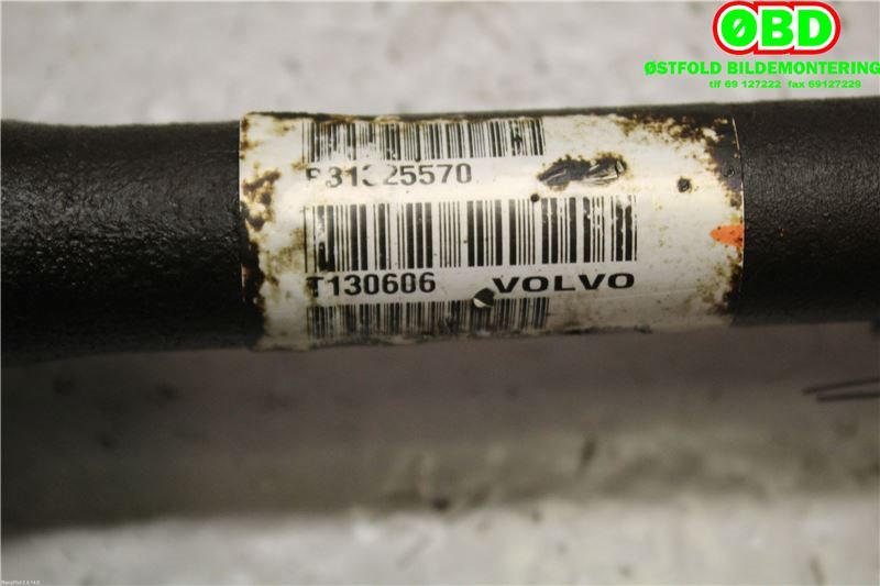 Drivaksel høyre foran til Volvo V60/V60 CC 2013-2018 (Type I, Fase 2)  (VOLVO|36001875||31325570)