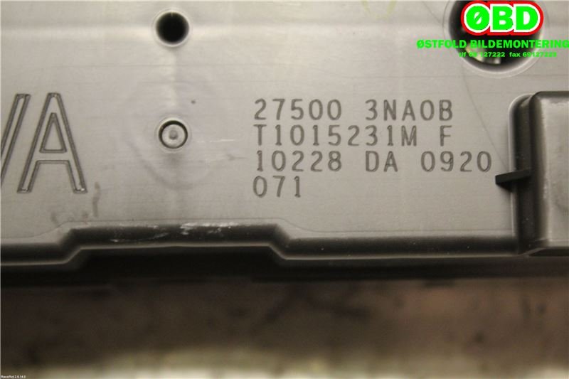 Varmeapparat betjening til Nissan Leaf 2011-2017 (Type I)  (NISSAN|275003NA0B|)