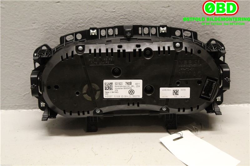 Instrumentpanel til VW Golf VII 2017-2020 (Fase 2)  (VW Golf Estate 1.0|5G1 920 740 B||5G1920740B)