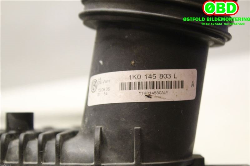 Intercooler til Škoda Octavia 2005-2008 (Type II, Fase 1)  (SKODA|1K0 145 803 L|1K0 145 803 CD|1K0145803L)