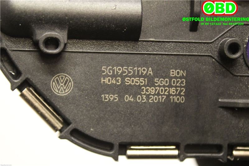 Viskermotor frontrute til VW Golf VII 2017-2020 (Fase 2)  (VW Golf Estate 1.0||5G1955119A)