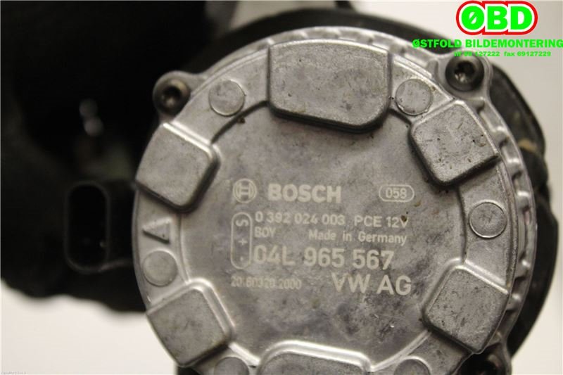 Sirkulasjonspumpe til Audi A3 2016-2020 (Type III, Fase 2)  (04L 965 567||04L965567)