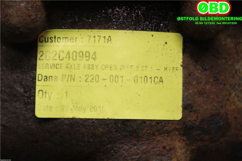 Kardang klokke bak til Jaguar XF 2008-2015 (X250) (X250) (JAGUAR|C2C34879|)