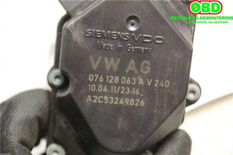 Spjeldhus til VW Touareg 2003-2007 (Type I, Fase 1)  (076 128 063 A||076128063A)