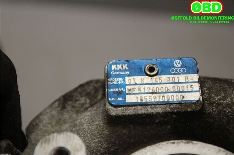 Turbo til Audi TT 2006-2014 (Type II) (AUDI TT COUPE QUATTRO|07K 145 701 B||07K145701B)