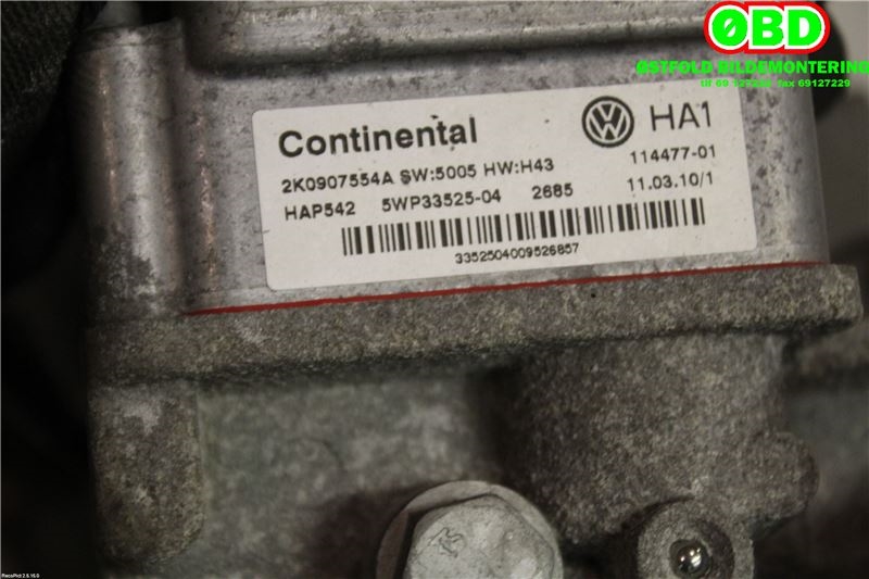 Kardang klokke bak til Audi TT 2006-2014 (Type II)  (AUDI TT COUPE QUATTRO|0BY 525 010 A|)