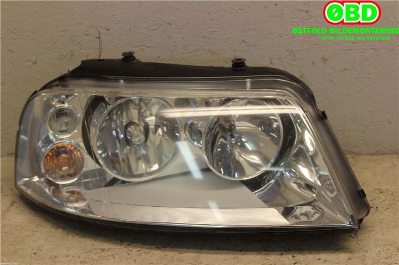 Frontlykt høyre halogen til VW Sharan 2000-2010 (Type I, Fase 2) (VOLKSWAGEN|7M3 941 016 AD|7M3 941 016 AH|7M3941016AA)