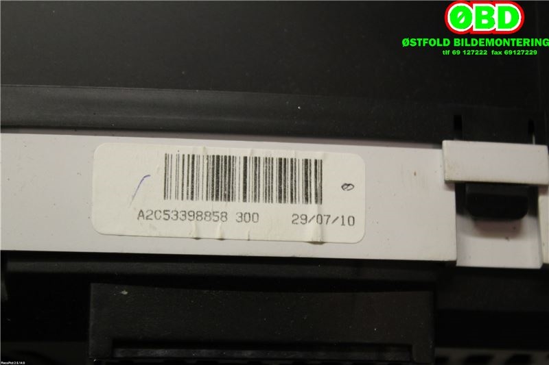 Instrumentpanel til Hyundai i20 2009-2014 (Type I)  (HYUNDAI|940061J010|)