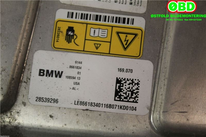 Diverse deler til BMW 2-Serie 2014-2021 (F22/F23) (F22/F23) (BMW 2 serie|12 36 8 661 835||61448661834)
