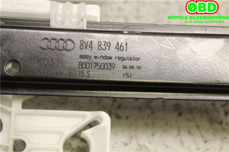 Ruteheis til Audi A3 2016-2020 (Type III, Fase 2)  (AUDI|8V4 839 461||8V4839461)
