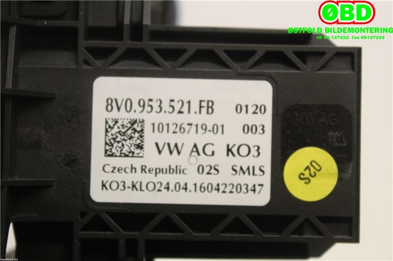 Bryter combi til Audi A3 2016-2020 (Type III, Fase 2) (AUDI|8V0 953 502 B||8V0953502B)
