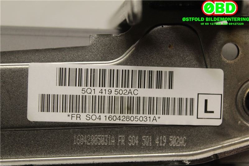 Rattaksel elektrisk servo til Audi A3 2016-2020 (Type III, Fase 2) (AUDI|5Q1 419 502 AC||5Q1419502AC)