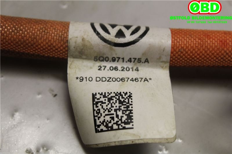 Kabel høy volt (HV) hybrid til Audi A3 2016-2020 (Type III, Fase 2)  (AUDI|5Q0 971 475 A|3Q0 971 475 B|5Q0971475A)