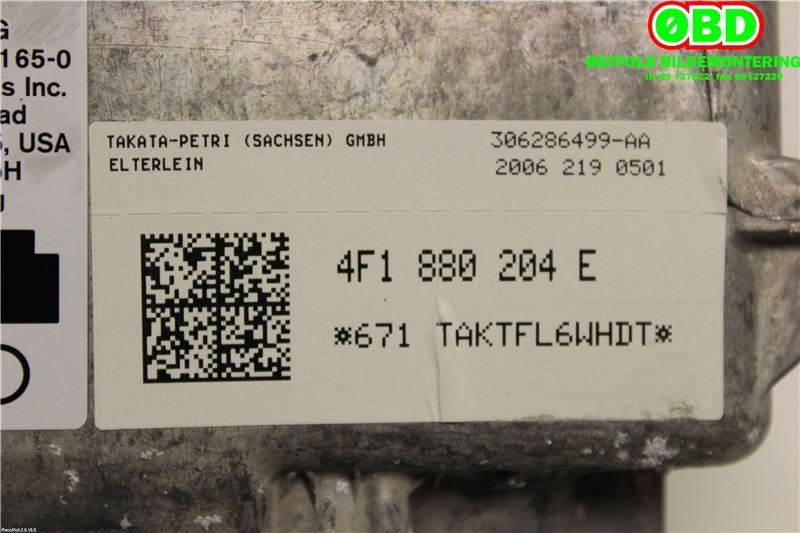 Airbag passasjer til Audi A6, Allroad 2006-2008 (Type II, Fase 1) (C6) (C6) (AUDI|4F1 880 204 H||4F1880204E)
