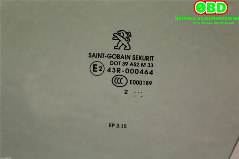 Siderute venstre foran til Peugeot 208 2012-2019 (Type I)  (PEUGEOT|96 733 607 80|)