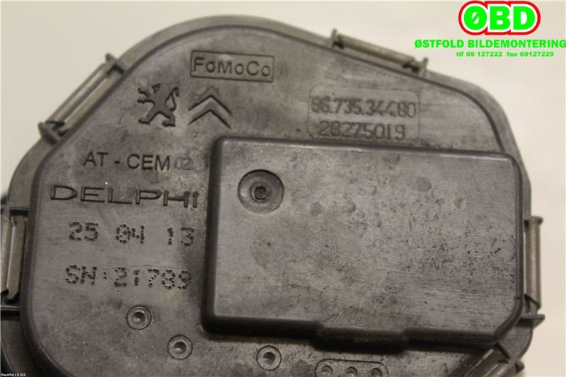 Spjeldhus til Citroën Jumpy 2007-2016 (Type II) (CITROEN|0345 G4||9673534480)