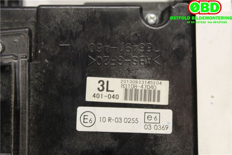 Multimedia display (MCU - Media Controller Unit) til Toyota Prius +7 2012-2020 (Type III) (stasjonsvogn) (stasjonsvogn) (TOYOTA||8310847040)