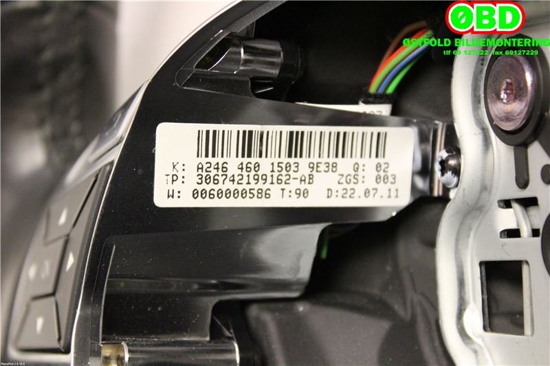 Ratt til Mercedes C-Klasse 2011-2014 (Fase 2) (W204) (W204) (MERCEDES|A 246 460 15 03||2464601503)