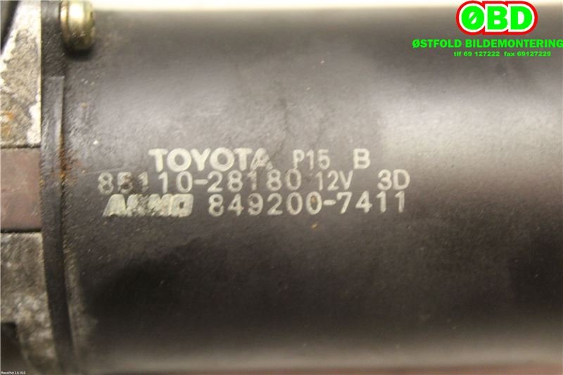 Viskermotor frontrute til Toyota Previa 2000-2007  (TOYOTA|8511028180|8492007411)