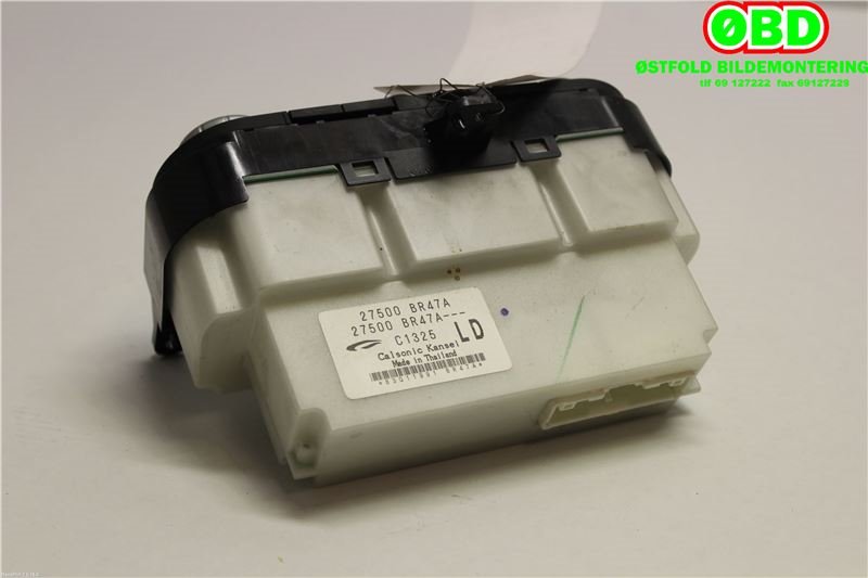 Varmeapparat betjening til Nissan Qashqai 2010-2014 (Type I, Fase 2)  (NISSAN|27500BR47A|)