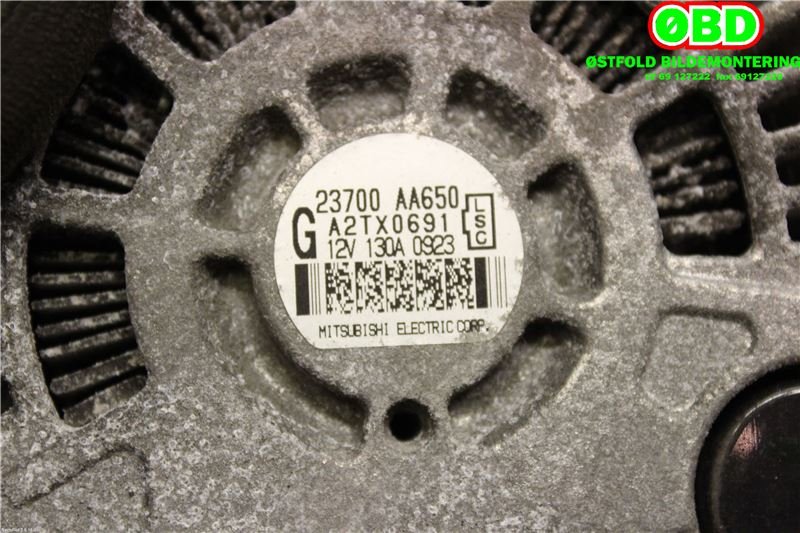 Dynamo til Subaru Legacy 2009-2015  (SUBARU|23700AA650|23700AA651)
