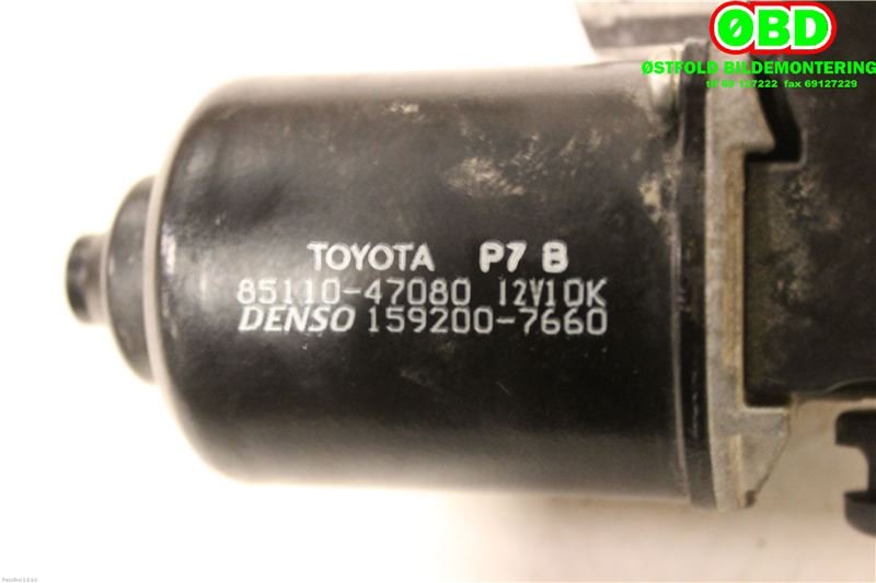 Viskermotor frontrute til Toyota Prius 2004-2009 (Type II) (COMBI) (COMBI) (TOYOTA|8511047080|1592007660)