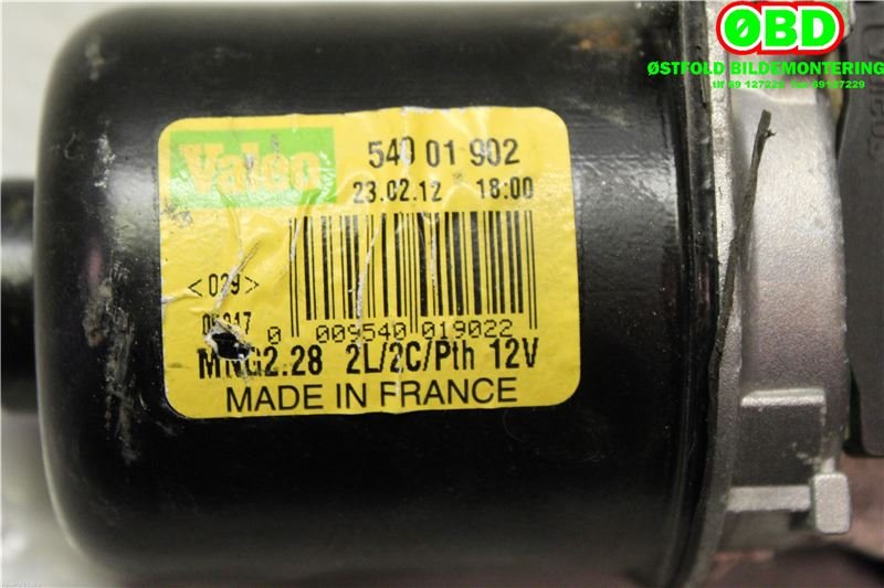 Viskermotor frontrute til Renault Kangoo 2008-2021 (Type II) (RENAULT|7701066449|54526811|8200409692)