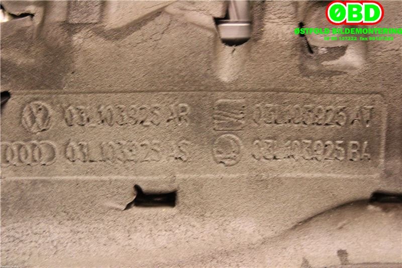 Motordeksel over motor til Škoda Octavia 2009-2013 (Type II, Fase 2)  (SKODA|03L 103 925 BA||03L103925BA)
