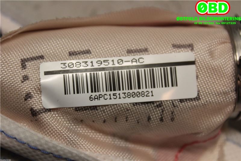 Airbag gardin venstre til VW Passat 2015-2019 (Fase 1) (B8) (B8) (VOLKSWAGEN|3G0 880 741 F||3G0880741D)