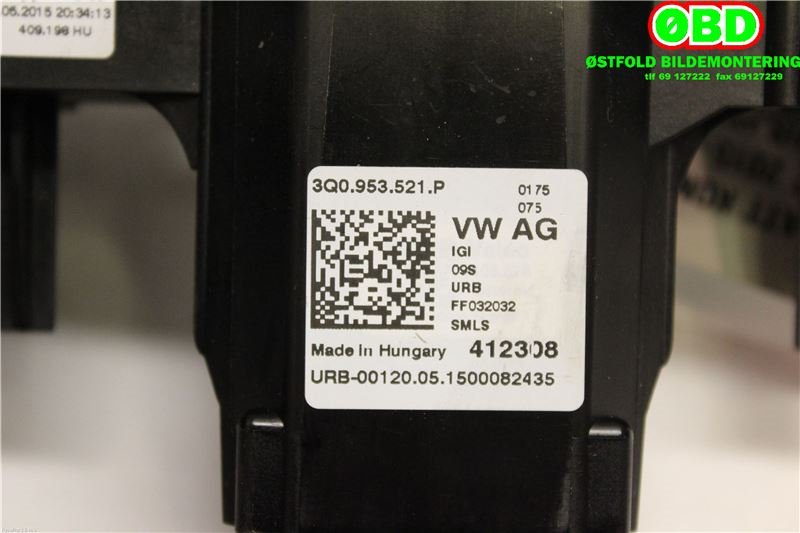 Bryter combi til VW Passat 2015-2019 (Fase 1) (B8) (B8) (VOLKSWAGEN|5Q0 953 502 M||5Q0953502M)