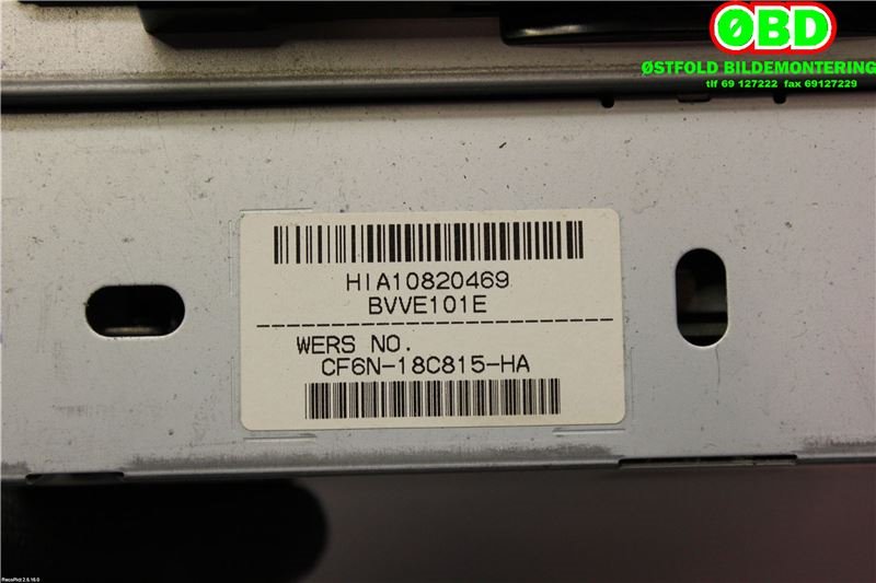 Bilstereo til Volvo XC70 2014-2016 (Type II, Fase 2)  (VOLVO||CF6N18C815HA|31396100AA)