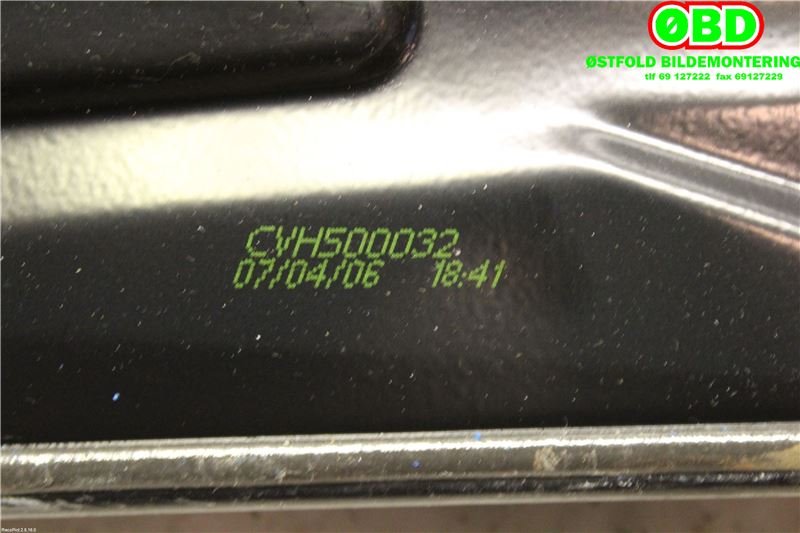 Ruteheis venstre bak til Land Rover Range Rover Sport 2005-2013  (LAND-ROVER|CVH500032|CVH500130)