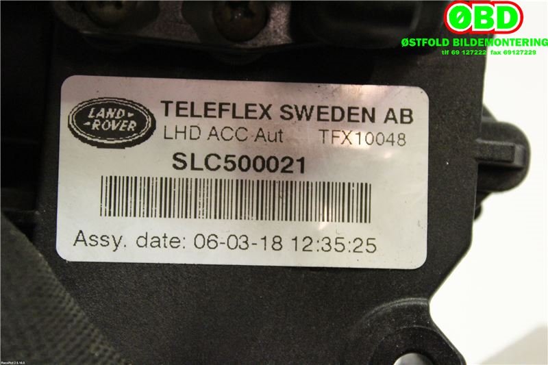 Pedal gass til Land Rover Range Rover Sport 2005-2013  (LAND-ROVER|SLC500021PVJ|LR109361|SLC500021)