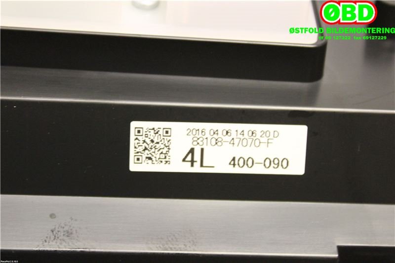 Multimedia display (MCU - Media Controller Unit) til Toyota Prius 2016-2023 (Type IV) (combi) (combi) (TOYOTA PRIUS|8316847070||8310847070)