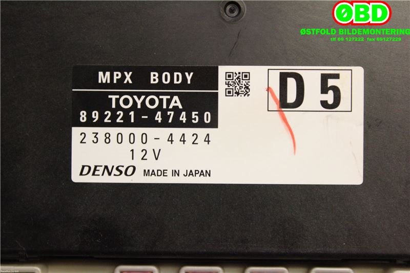 Styreenhet diverse til Toyota Prius 2016-2023 (Type IV) (combi) (combi) (TOYOTA PRIUS||8922147450)