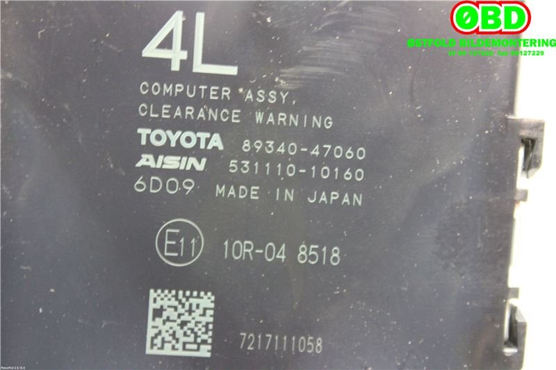 Styreenhet diverse til Toyota Prius 2016-2023 (Type IV) (combi) (combi) (TOYOTA PRIUS|8934047060|)
