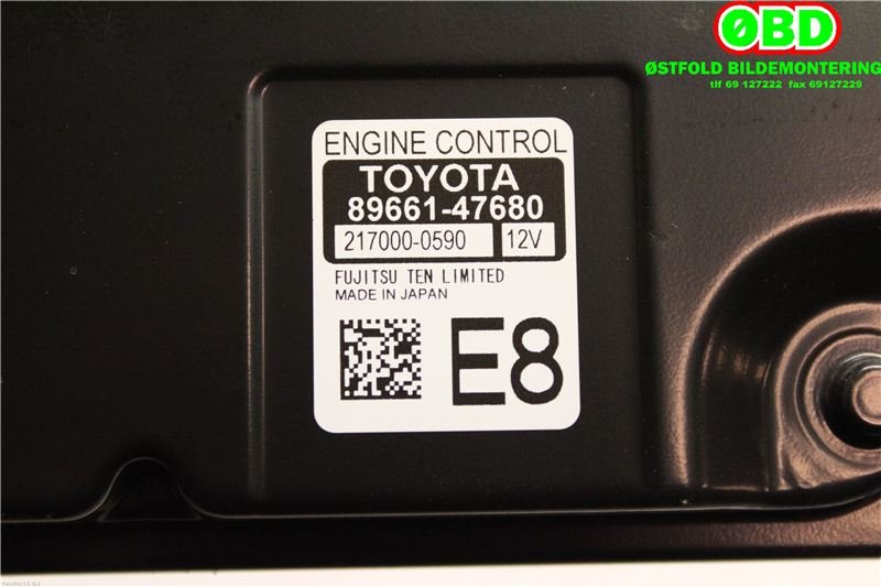 Styreenhet motor til Toyota Prius 2016-2023 (Type IV) (combi) (combi) (TOYOTA PRIUS|8966147680|)