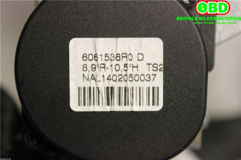 Airbag beltestrammer til Volvo XC70 2014-2016 (Type II, Fase 2)  (VOLVO|39821977|)