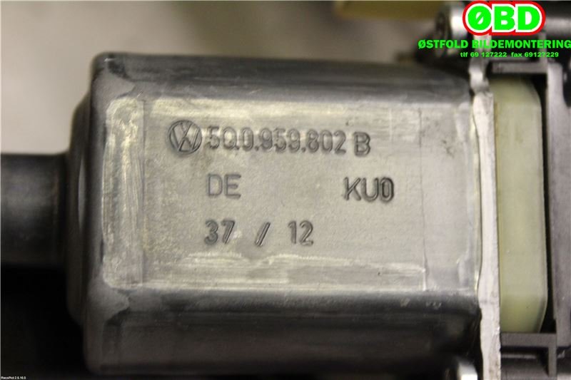 Ruteheis venstre foran til Audi A3 2012-2016 (Type III, Fase 1)  (AUDI|8V3 837 461 A|)