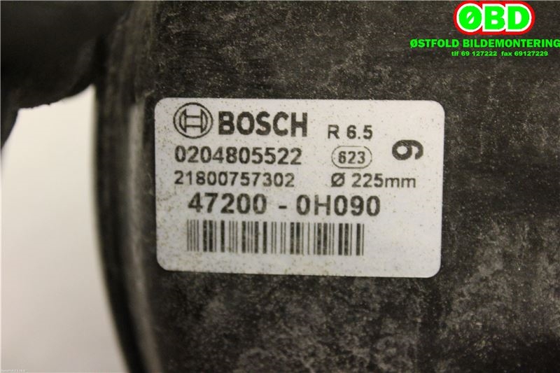Bremsekraft-forsterker til Peugeot 108 2014-->> (PEUGEOT|1612195580|)