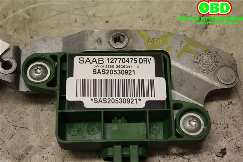 Airbag diverse til Saab 9-5 2006-2010 (Type I, Fase 3)  (SAAB||12770475)