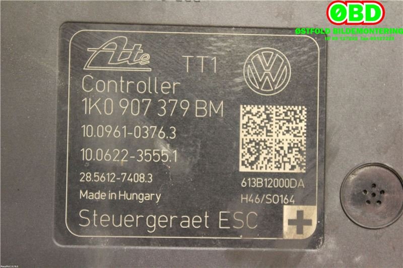 ABS sentral til VW Touran 2010-2015 (Type I, Fase 3)  (VOLKSWAGEN|1K0 614 517 ED||1K0614517ED)