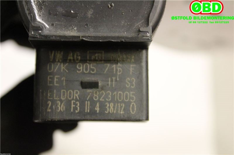 Coil elektronisk til Audi A4 2007-2014 (Type IV) (B8) (B8) (AUDI|07K 905 715 F|07K 905 715 G|07K905715F)