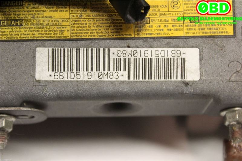 Airbag kne til Toyota Prius 2009-2016 (Type III) (COMBI) (COMBI) (TOYOTA|7390047020G0|)
