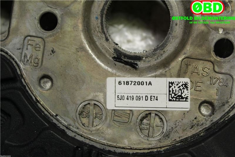 Ratt til Škoda Roomster 2010-2015 (Fase 2)  (SKODA|5J0 419 091 D|)