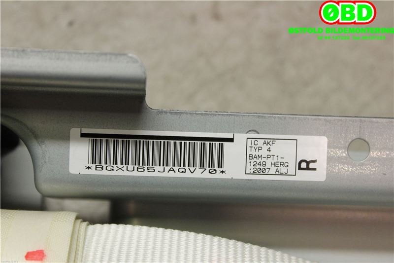 Airbag gardin høyre til Peugeot 4007 2007-2012  (PEUGEOT|833556|)
