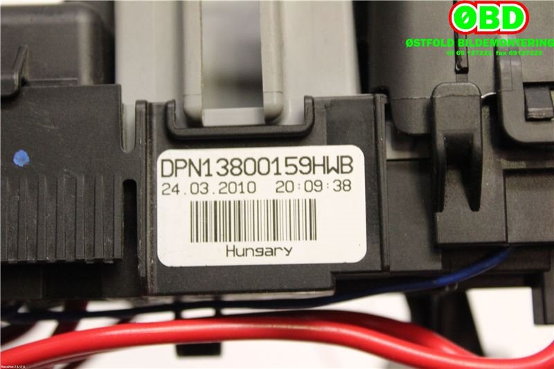 Sikringsboks til Volvo V70 2007-2013 (Type III, Fase 1) (VOLVO||13800159HWB)