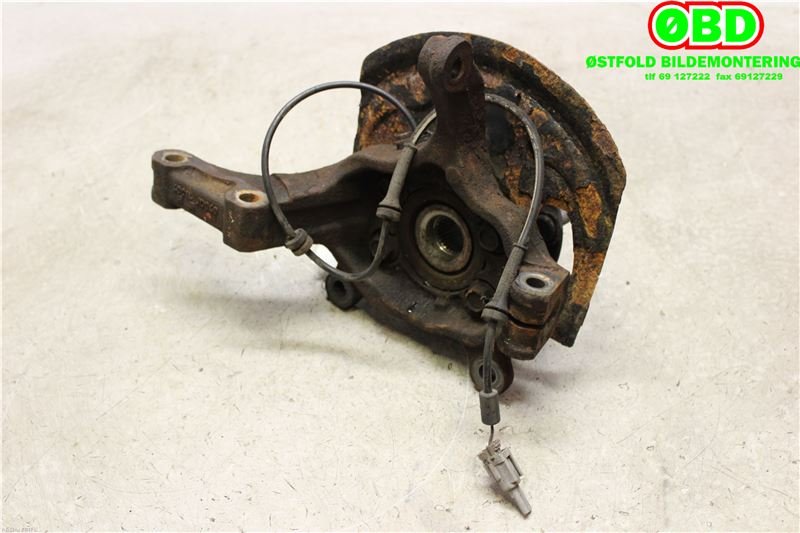 Hjulspindel høyre foran til Nissan Qashqai 2007-2010 (Type I, Fase 1)  (NISSAN|40014JD000|40202JG01B|40202JG000)