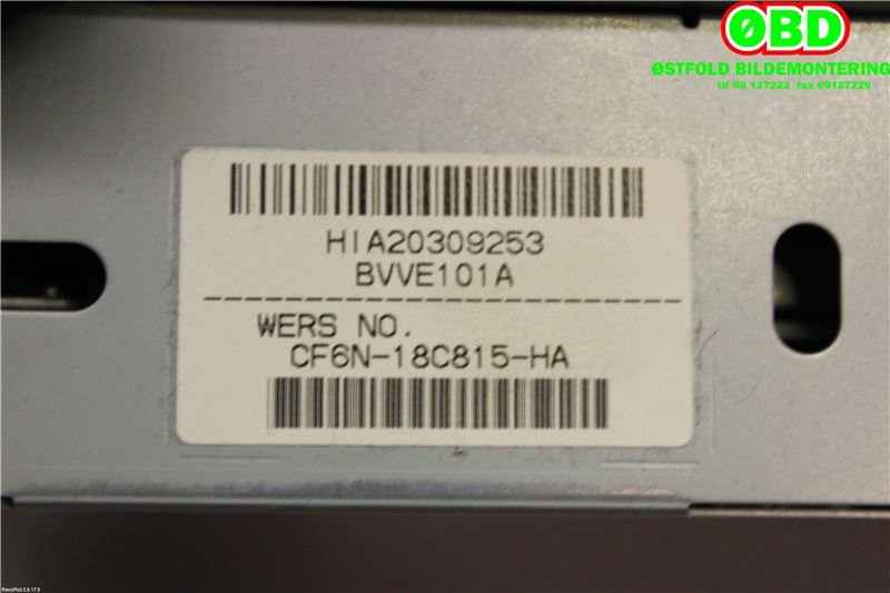 Bilstereo til Volvo V70 2007-2013 (Type III, Fase 1)  (VOLVO||31357216AA)